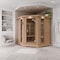 Steamspa 5-Person Carbon FAR Infrared Hemlock Wooden Indoor Sauna Room with LED Touch Control Panel SC-SS0010-0S - alternate 2